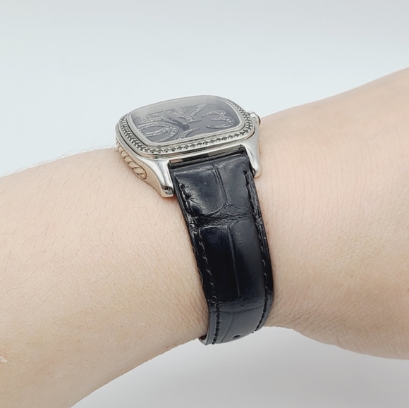 David Yurman 32mm Thoroughbred Quartz Watch With Black Diamonds - Picture 15 of 16